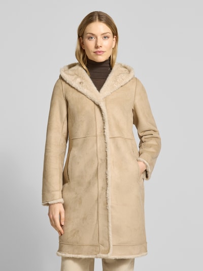 PETITE M. Wendemantel mit Kapuze und Eingrifftaschen Ecru 4