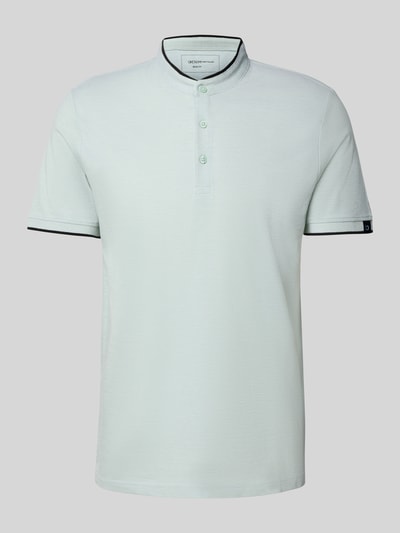 Tom Tailor Denim Regular Fit Poloshirt aus reiner Baumwolle Hellgruen 2