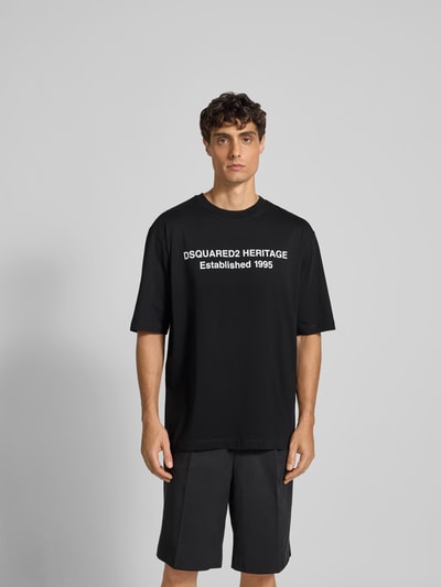 Dsquared2 T-Shirt mit Label-Print Black 4