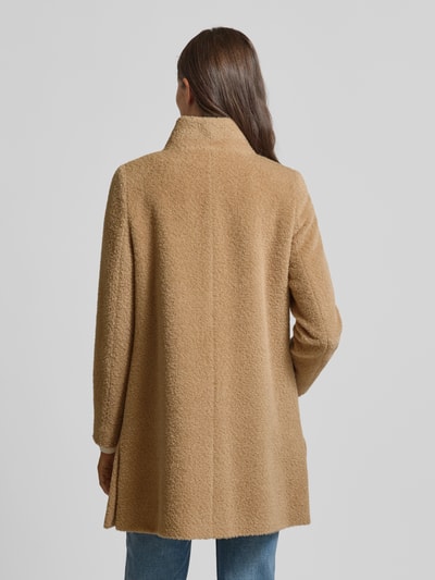 ICONS Cinzia Rocca Wollmantel mit Stehkragen Camel 5
