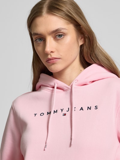 Tommy Jeans Regular Fit Hoodie mit Label-Stitching Pink 3