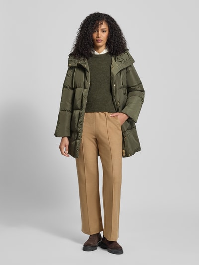 Weekend Max Mara Regular Fit Daunenmantel mit Kapuze Modell 'NEWBEMBO' Khaki 1