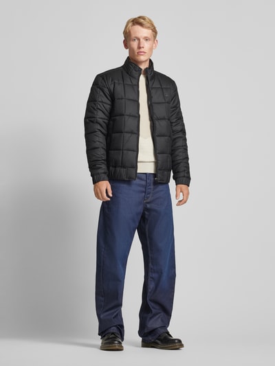 G-Star Raw Gewatteerd jack met labelapplicatie, model 'Meefic' Zwart - 1