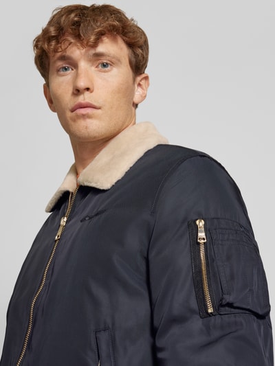 Original Bombers Bomberjack met ritszakken, model 'VERSMOLD' Marineblauw - 3