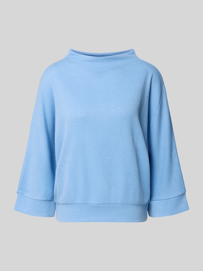 Produktfoto, Longsleeve mit 3/4-Ärmel Modell 'Sagida' von Opus im hellblauen Material-Mix mit Viskose-Anteil und gerippten Abschlüssen