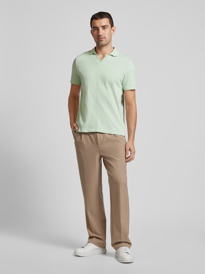 MCNEAL Regular fit poloshirt met V-hals Lichtturquoise - 1