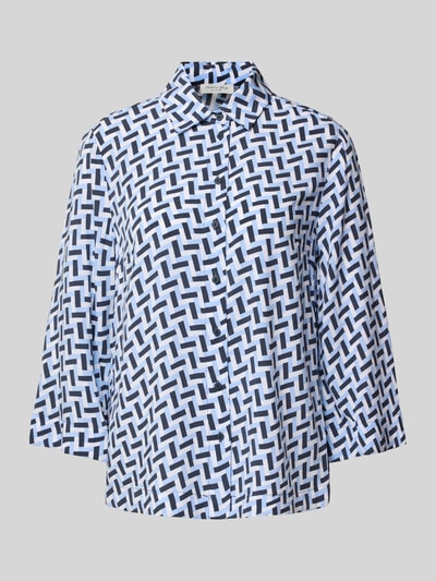 Christian Berg Woman Bluzka koszulowa z listwą guzikową Ciemnoniebieski 2