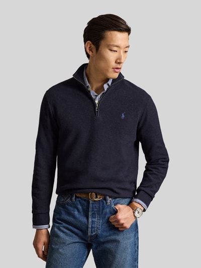 Polo Ralph Lauren Troyer o kroju regular fit z czystej bawełny Ciemnoniebieski 4