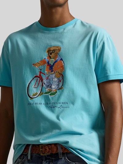 Polo Ralph Lauren Regular Fit T-Shirt m it Polo Bear Print Tuerkis 3