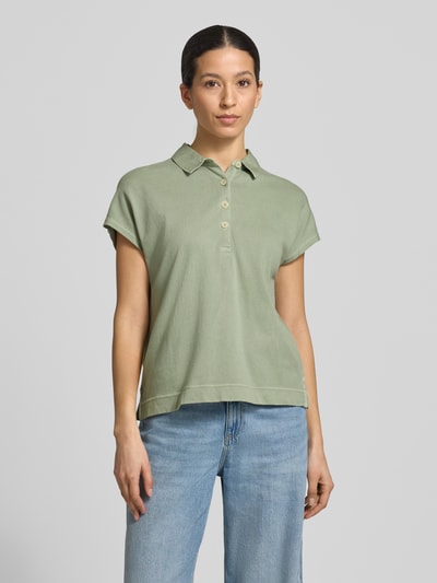 Marc O'Polo Regular Fit Poloshirt aus reiner Baumwolle Hellgruen 4