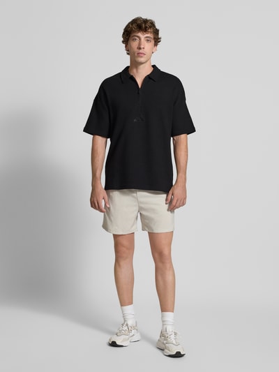 adidas Sportswear Relaxed Fit Poloshirt mit Label-Stitching Black 1