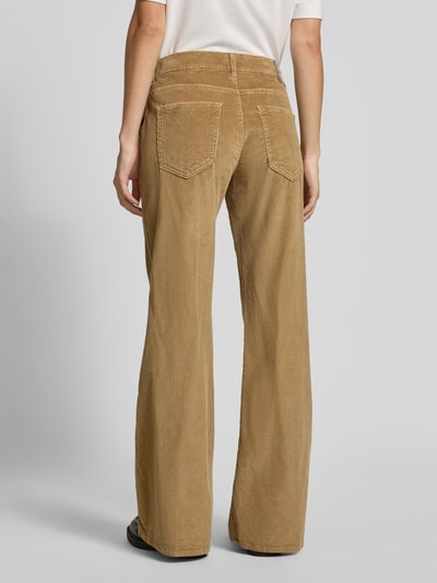 Brax Spodnie sztruksowe o rozkloszowanym kroju z wpuszczanymi kieszeniami w stylu francuskim model ‘MAINE’ Camel 5