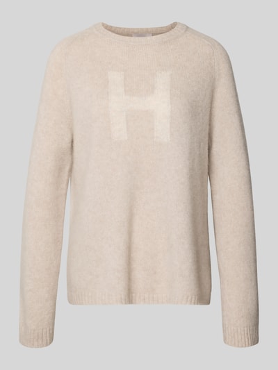 Hemisphere Gebreide pullover van kasjmiermix Taupe - 2