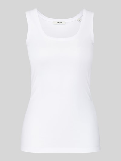 OPUS Tanktop aus Baumwoll-Elasthan-Mix Weiss 2