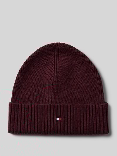 Tommy Hilfiger Muts van een mix van katoen en kasjmier  Bordeaux - 1