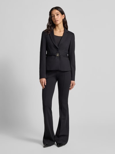 Liu Jo White Bootcut pantalon met riem Zwart - 1