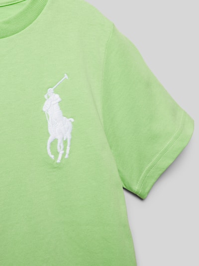 Polo Ralph Lauren Kids T-shirt met logostitching Lichtgroen - 2