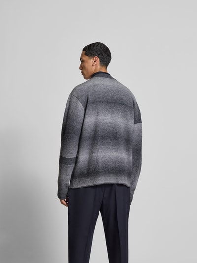 Officine Générale Strickjacke mit Knopfleiste Mittelgrau 5
