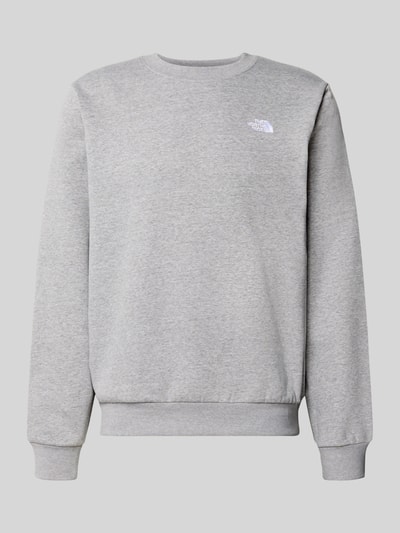 Productfoto, lichtgrijs Heren sweatshirt van The North Face, katoenmix, regular fit, gestikt logo, Model "EVOLUTION", ronde hals, elastische boorden