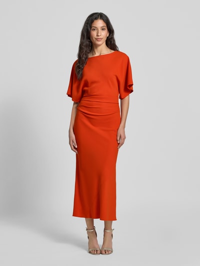 Staud Maxi-jurk met boothals, model 'AMELIE' Oranje - 4