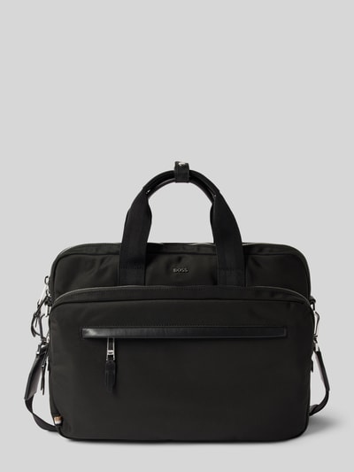 BOSS Laptoptasche mit Label-Detail Modell 'DocCase' Black 2