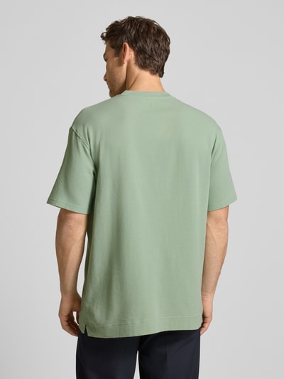 ARMEDANGELS Relaxed Fit T-Shirt aus reiner Bio-Baumwolle Modell 'MAARKOS WAFFLE' Lind 5