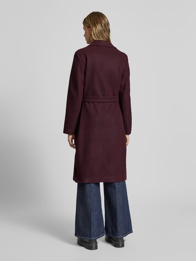 Only Trencz o kroju regular fit z kołnierzem z połami model ‘ALVILDA LIFE’ Bordowy 5