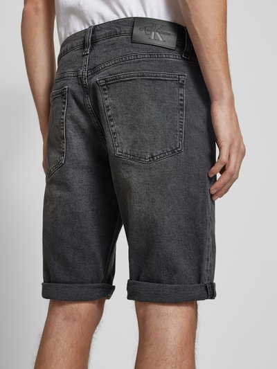 Calvin Klein Jeans Slim Fit Jeansshorts im 5-Pocket-Design Mittelgrau 3