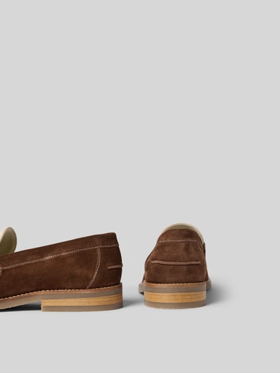 Duke & Dexter Loafer aus echtem Leder Mittelbraun 3