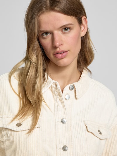 Only Oversized oversized overhemdjack van puur katoen, model 'MARINA-ENY' Zand - 3