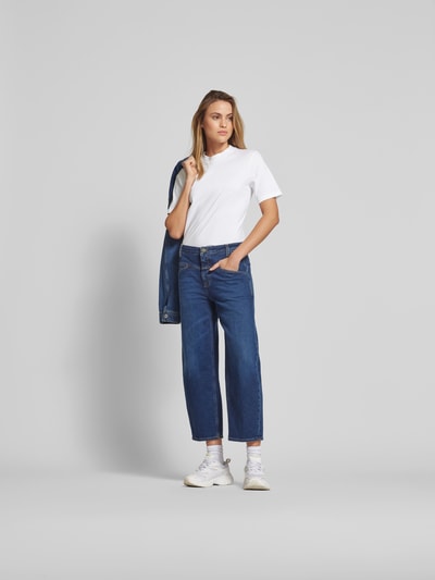 Filippa K T-Shirt mit geripptem Rundhalsausschnitt Weiss 1