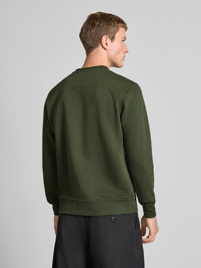 Jack & Jones Sweatshirt mit Label-Print Modell 'SOHO' Dunkelgruen 5