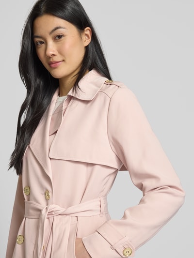 MICHAEL Michael Kors Trenchcoat mit Bindegürtel Modell 'DRAPEY' Rosa 3