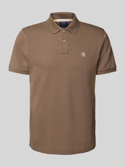 MCNEAL Poloshirt mit Label-Stitching Mittelbraun 2