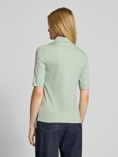 Christian Berg Woman Poloshirt mit kurzer Knopfleiste Lind 5