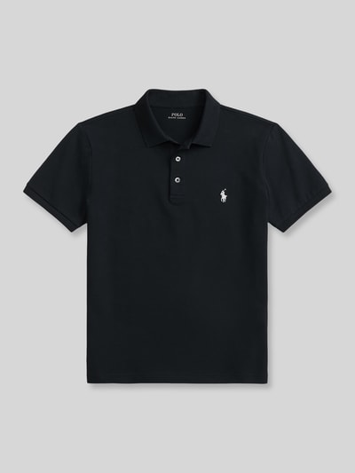 Polo Ralph Lauren Koszulka polo o kroju regular fit z mieszanki bawełny Czarny 2