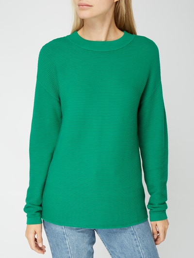 Jake*s Casual Pullover mit Rippenstruktur  Grass 4