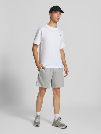 New Balance Sweatshorts aus Baumwoll-Mix Modell 'FRENCH' Hellgrau 1