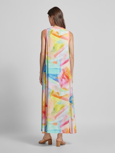 Emily Van den Bergh Maxi-jurk met all-over print Felroze - 5