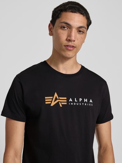 Alpha Industries T-Shirt mit Label-Print Black 3
