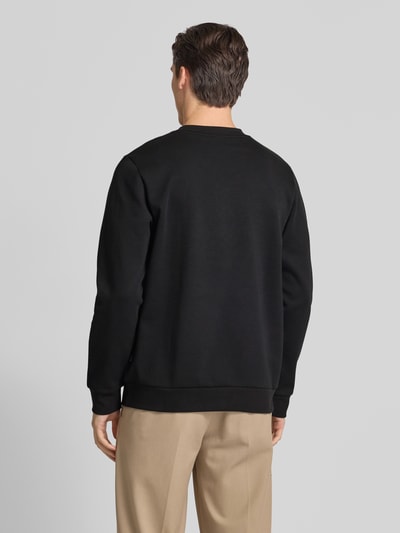 BOSS Sweatshirt met labelbadge, model 'Sharpe' Zwart - 5