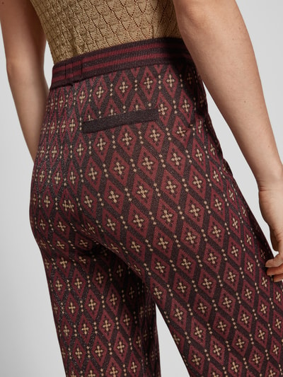 Scotch & Soda Straight Fit Sweatpants mit Tunnelzug Bordeaux 3