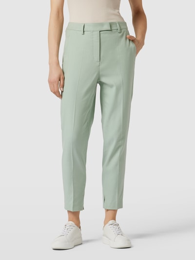 Luisa Cerano Regular fit pantalon met bandplooien Mintgroen - 4