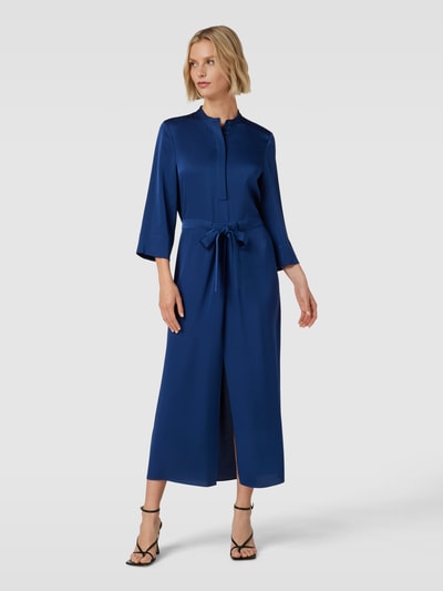 Windsor Midikleid mit verdeckter Knopfleiste Blau 4