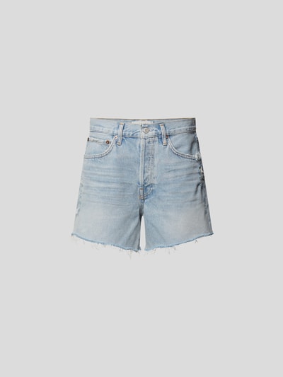 AGOLDE Bermudas im Distressed Look Hellblau 2