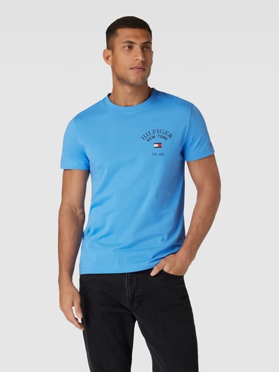 Tommy Hilfiger T-shirt z nadrukiem z logo Oceaniczny 4