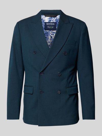 MCNEAL Slim fit colbert met reverskraag Petrol - 2