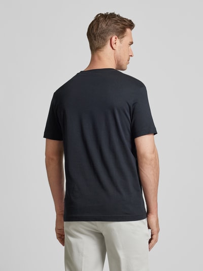 Gant T-shirt met labelstitching Zwart - 5