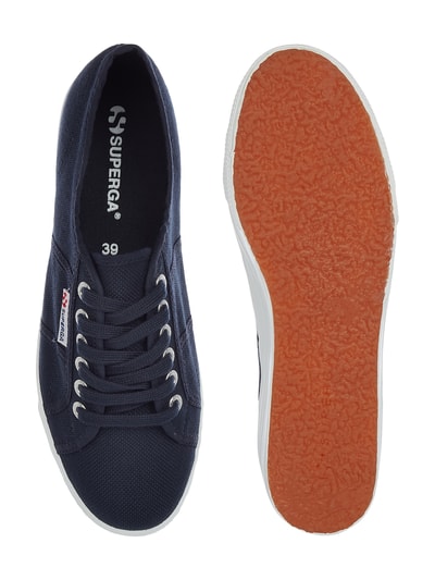 Superga Sneaker '2750' aus Canvas mit Plateausohle Dunkelblau 5