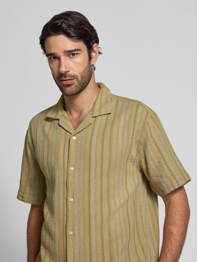 MCNEAL Vrijetijdsoverhemd met reverskraag Rietgroen - 3